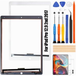 for iPad Pro 12.9 2017 Touch Screen Replacement for iPad Pro 12.9 2nd Gen Digitizer A1670 Touchscreen Replacement A1671 A1821 (No LCD Display,White)