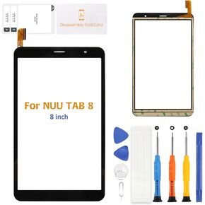 for 8 inch NUU TAB 8 T0801L T0802L Touch Screen Replacement Front Panel Digitizer Glass kit | High Sensitivity Replacement Touchscreen
