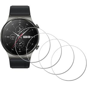 واقي شاشة لساعة هواوي جي تي 2 برو [4 عبوات] GT2 برو زجاج مقسى مضاد للخدش وخالي من الفقاعات وسهل التركيب in Kuwait