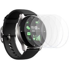 MTHGH 45mm(1.77inch) Diameter Screen Protector,(4 Pack) 9H Hardness Tempered Glass Screen Protector for Universal Round Watch with Anti-Scratch,Anti-Explosion,Bubble-Free,High-Definition