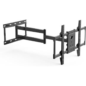 Full Motion TV Wall Mount for Most 32-80 Inch Flat/LED/Plasma TV Heavy Duty Single Articulating Arms TV Bracket Up to VESA 600x400mm and 88 lbs, Support Swivel, Tilt.