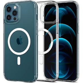Spigen Ultra Hybrid Mag (MagFit) Compatible with MagSafe Designed for iPhone 12 / iPhone 12 Pro Case (2020) - White