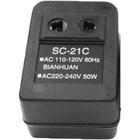 1Pcs 110V to 220V Power Converter Adapter Voltage Transformer Adapter 50W PC Material SC-21C