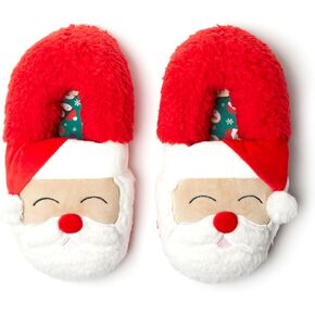 Dearfoams Unisex-Adult Matching Family Holiday Christmas Reindeer & Turkey Scuff Slipper