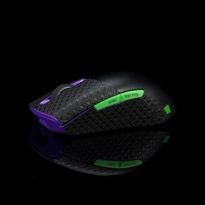 ملصق شريط قبضة الماوس لـ ROG Keris Wireless 36K جلد غير قابل للانزلاق يمتص العرق مقطوع مسبقًا ومناسب وسهل التركيب EVA أسود أرجواني 0.5 مم