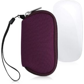 kwmobile Neoprene Case Compatible with Apple Magic Mouse 1/2 - Case for Mouse Soft Pouch Carry Bag - Dark Blue