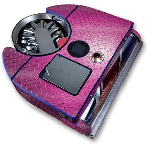 Glossy Glitter Skin Compatible with Dyson 360 Vis Nav - Pink Diamond Plate - Premium Vinyl Protective Wrap Decal Cover - Easy to Apply | Crafted in The USA by MightySkins