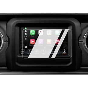 BIXUAN 2022 2023 Wrangler JL Screen Protector Design for 2018-2023 Wrangler/2020-2023 Gladiator 7 inch Touch Screen 9H Hardness Glass Wrangler Accessories 2023 Gladiator JT Screen Protective Film
