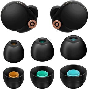 Replacement Eartips Compatible with Sony WF-XB700 WF-1000XM4 WF-1000XM5 MDR-XB50AP WF-1000XM3 XBA-H1 WF-SP800N Earbuds, Silicone Earbuds Eartips Buds Cover Set