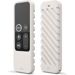 elago R3 Protective Case Compatible with Apple TV Siri Remote 1st Generation (Black) - Extra Protection, Durable Silicone, Lanyard Included, Full Access