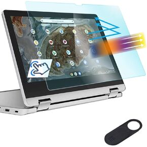 MUBUY-GOL Anti Blue Light Glare Screen Protector for 11.6" Lenovo Chromebook Flex 3 11 2-in-1 Touchscreen/Lenovo Chromebook C330 11.6", Full Screen Cover, Eye Protection UV Filter, Anti Fingerprint