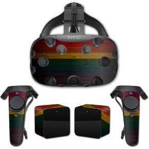 MightySkins Skin Compatible with HTC Vive Full Coverage - Wood Style | Protective, Durable, and Unique Vinyl Decal wrap Cover | Easy to Apply, Remove, and Change Styles | Made in The USA