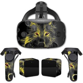 MightySkins Skin Compatible with HTC Vive Full Coverage - Neon Wolf | Protective, Durable, and Unique Vinyl Decal wrap Cover | Easy to Apply, Remove, and Change Styles | Made in The USA