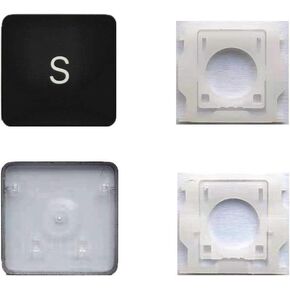 Replacement Individual S Key Cap and Hinges are Applicable for MacBook Pro/Air A2141 A2251 A2289 A2179 A2337 A2338 A2442 A2485 A2779 A2780 A2941 A2918 A2992 A2681 A2941 2019-2023 Year