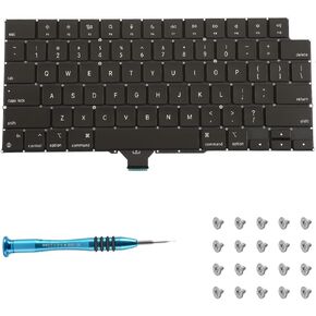 Willhom Keyboard with Screws and Screwdriver Kit Replacement for MacBook Pro 14" A2442, 16" A2485 2021 Keyboard US Layout