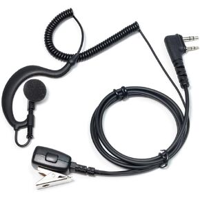 TWAYRDIO Walkie Talkie Earpiece Two Way Radio Headset with Mic Microphone and G Shape Ear Hook for ICOM ID-51A ID-51 ID-31A ID-52A VHF/UHF Digital Transceiver IC-A25N IC-A25C VHF Airband Transceiver in Saudi Arabia
