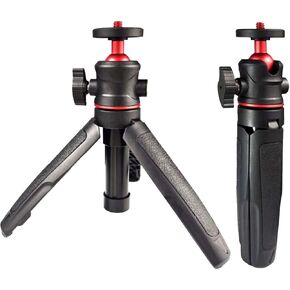 Desktop extension tripod, 1/4" Screw Universal for Sony/Canon/Nikon/Fujifilm Vlog Camera, Extendable Handheld Portable Vlogging Tripod Mount, Video Shooting Filming Table Stand(Black)