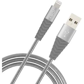 JOBY USB Lightning Cable, Charging and Synchronization Cable, 3m Length, Space Gray, Compatible with iPhone, iPad and iPod, MFi Certified, USB-A to Lightning Cable