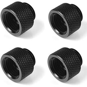 Barrow G1/4" 10mm Male to Female Extension Fitting - Black 4Pack