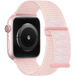 DaQin Nylon Sport Loop Compatible with Apple Watch Band 40mm 38mm 41mm 42mm 44mm 45mm 49mm, Soft Breathable Braided Straps Wristbands for iWatch Bands for Women Men Series 9 8 7 6 5 4 3 2 1 SE Ultra