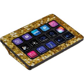 MightySkins Skin Compatible with Elgato Stream Deck MK.2 - Gold Chips | Protective, Durable, and Unique Vinyl Decal wrap Cover | Easy to Apply, Remove, and Change Styles | Made in The USA
