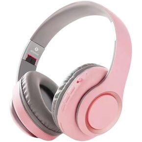 Bluetooth Headphones Over Ear with Microphone,BT Headphones,Foldable Wireless and Wired Stereo Headset Micro SD/TF, FM,Soft Earmuffs &Light Weight for Prolonged Wearing (Black)