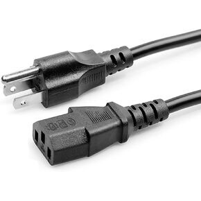 3 Prong AC TV Power Cord Cable for Panasonic Plasma TV, Panasonic Viera TV, LG TV, 3D Printer Computers, TVs, Monitors & More Charger Replacement Power Cable