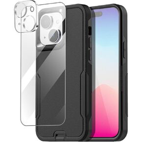 AICase iPhone 12/iPhone 12 Pro Case (2020) 6.1-Inch, Drop Protection Rugged Heavy Duty Case, Shockproof/Drop/Dust Proof 3-Layer Protective Tough Durable Cover_Pink