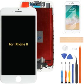 A-Mind for iPhone 8 【Original】 OEM LCD Display Screen Replacement LCD Display Touch Screen Digitizer Parts for A1863 A1905 A1906 Full Assembly Repair Kits with Tools (Black)
