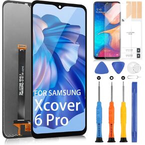 Screen Replacement for Samsung Galaxy Xcover 6 Pro LCD Display G736 Digitizer SM-G736U,G736U1,G736B,G736B/DS Screen Assembly with Repair Tools(Black,6.6 inch)