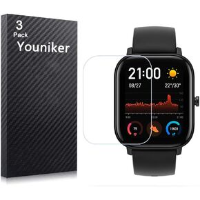 6 Pack for Amazfit GTS Screen Protector Film for Amazfit GTS Smartwatch Screen Protectors Foils Screen Cover Crystal Clear HD, Anti-Scratch, Anti-Fingerprint, Bubble Free