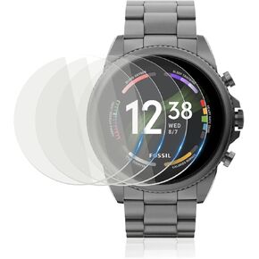 4-Pack 42mm Watch Tempered Screen Protectors Film, 2.5D 9H Hardness HD Clear Anti-Scratch Anti-Oil Waterproof Bubble-Free, Unisex Smartwatch Accessories Compatible for Fossil Gen 5/Gen 6 in Saudi Arabia
