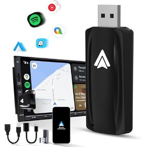 Android Auto Wireless Adapter for Car Android auto Small Car Dongle for OEM Wired Car, 2024 Latest Version Play Plug Easy Setup Online Update in Kuwait
