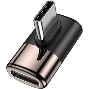 محول زاوية يمين USB C 90 درجة USB C ذكر إلى موسع USB C أنثى، موسع USB من النوع C Thunderbolt لأجهزة MacBook Pro وiMac وiPad Pro والكمبيوتر اللوحي والهواتف ونينتندو سويتش وأجهزة أخرى من النوع C in Kuwait