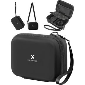 حقيبة كاميرا رقمية K&F Concept، حقيبة كاميرا واقية، حقيبة كاميرا خفيفة الوزن متوافقة مع Kodak Pixpro/Canon PowerShot/Canon Ivy Mini/Canon Ivy 2 Mini للسفر - أسود