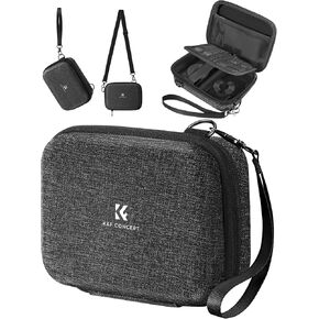 K&F Concept Digital Camera Case, Protective Camera Bag, Lightweight Camera Sling Bag Compatible with Kodak Pixpro/Canon PowerShot/Canon Ivy Mini/Canon Ivy 2 Mini for Travel - Black