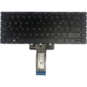 GinTai Laptop US Keyboard Black Replacement for HP 14-DK Series 14-dk1003dx 14-dk1025wm 14-dk1022wm 14-dk0002dx 14-dk0010ds 14-dk0010nr 14-dk1013od 14-dk0011ds 14-dk0012ds 14-dk0022wm 14-dk0024wm