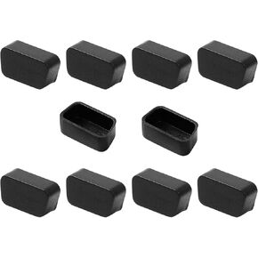 uxcell 10Pcs PE VGA Port Cover for VGA Female Port on Computer, Laptop and Notebook, Dustproof VGA Port Dust Cover Cap Plugs Protector, Black