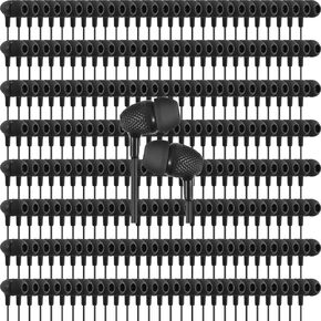 250 حزمة من سماعات الأذن السائبة للأطفال سماعات الأذن سماعات الفصل الدراسي مع سماعات الأذن السلكية للمدارس والفصول الدراسية والمكتبات الأطفال الطلاب هدية (أسود) in Kuwait