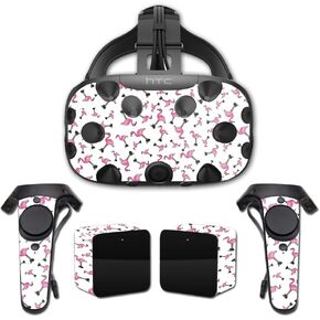 MightySkins Skin Compatible with HTC Vive Full Coverage - Cool Flamingo | Protective, Durable, and Unique Vinyl Decal wrap Cover | Easy to Apply, Remove, and Change Styles | Made in The USA