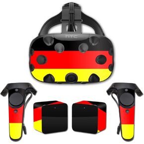 MightySkins Skin Compatible with HTC Vive Full Coverage - German Flag | Protective, Durable, and Unique Vinyl Decal wrap Cover | Easy to Apply, Remove, and Change Styles | Made in The USA