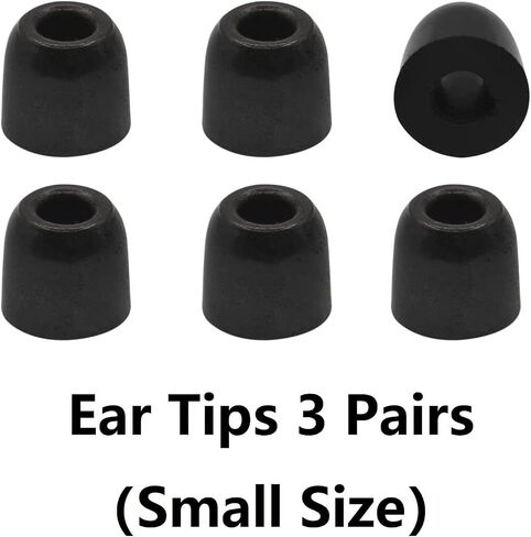 Memory Foam Ear Tips Noise Canceling Foam Eartips Ear Cap Replacement Ear Tip Compatible with KZ ZS10 Pro, Large Size 3 Pairs,Black 515 L in Saudi Arabia