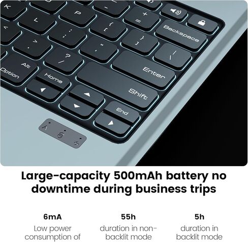 Nillkin Carry Go Backlit Keyboard Case for iPad Pro 12.9 (3rd/4th/5th/6th Generation) with Handle, Grey for iPad Air 13 inch M2 Detachable Keyboard with Trackpad,Kickstand,Great Typing,Function Row in Saudi Arabia