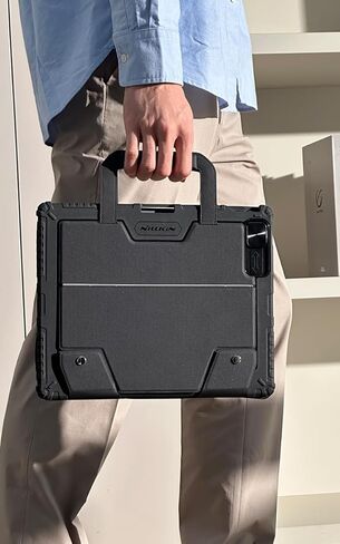 Nillkin Carry Go Backlit Keyboard Case for iPad Pro 12.9 (3rd/4th/5th/6th Generation) with Handle, Grey for iPad Air 13 inch M2 Detachable Keyboard with Trackpad,Kickstand,Great Typing,Function Row in Saudi Arabia