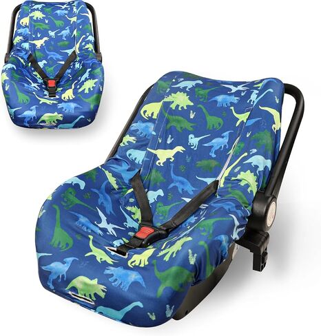 TANOFAR Baby Car Seat Cover Liner, Infant Carseat Cover Liner and Protection for Boys Girls, Universal Fit Car Seat Protective Cover, Soft Comfortable, Machine Washable, Purple Flowers in Saudi Arabia