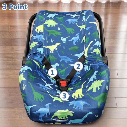 TANOFAR Baby Car Seat Cover Liner, Infant Carseat Cover Liner and Protection for Boys Girls, Universal Fit Car Seat Protective Cover, Soft Comfortable, Machine Washable, Purple Flowers in Saudi Arabia