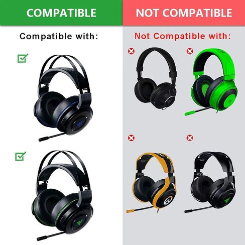 Thresher Ear pads - defean Replacement Cooling-Gel Ear Cushion Headphone Earpads Compatible with Razer Thresher Ultimate Dolby headphone (Cooling-Gel) in Saudi Arabia