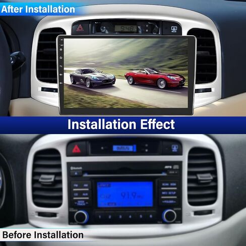 [2+64G] ستيريو سيارة Android 13 لسيارة Hyundai Accent 2006-2011 مع Apple Carplay&Android Auto، راديو سيارة بشاشة تعمل باللمس 9 بوصة مع وصلة مرآة GPS WiFi Bluetooth FM/RDS SWC AUX-in+كاميرا احتياطية in Saudi Arabia