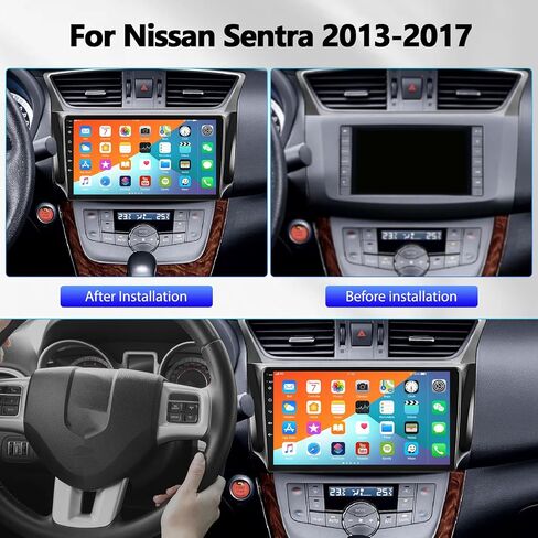 [1G+32G] Android 13 Car Stereo for Nissan Sentra 2013-2017 with GPS Navigation Head Unit Bluetooth Car Radio 10.1 Inch HD Touchscreen Mirror Link WiFi FM/RDS Radio USB SWC+Backup Camera Mic in Saudi Arabia