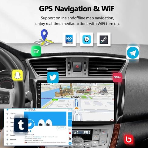 [1G+32G] Android 13 Car Stereo for Nissan Sentra 2013-2017 with GPS Navigation Head Unit Bluetooth Car Radio 10.1 Inch HD Touchscreen Mirror Link WiFi FM/RDS Radio USB SWC+Backup Camera Mic in Saudi Arabia